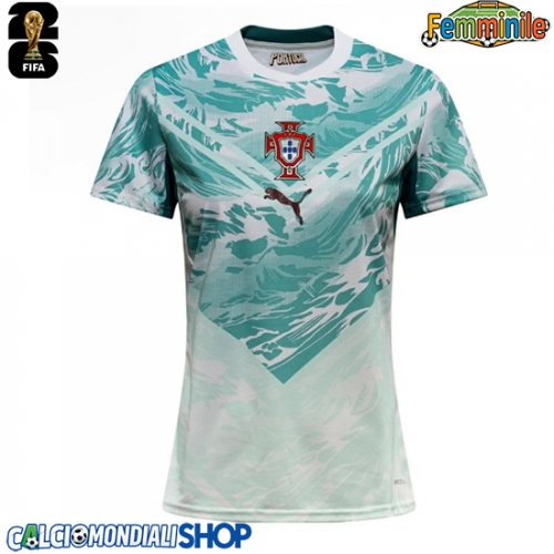 Maglie da calcio Portogallo Seconda Maglia Femminile Mondiali 2026  Manica Corta
